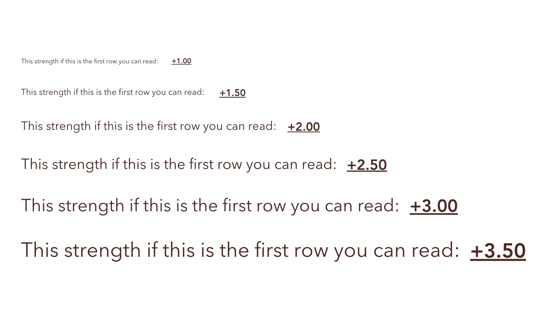 Eye test online to find what strength reading glasses are right for you